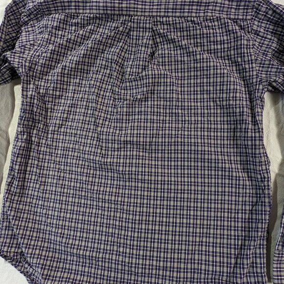 RALPH LAUREN BUTTON UP FRONT KID'S SZ MEDIUM 12/14 PURPLE LONG SLEEVE SHIRT BOYS - Picture 14 of 16